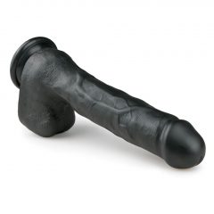   Easytoys - velké dildo s varlaty a přísavkou (29,5cm) - černé