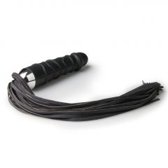   Easytoys Flogger - bičík a silikonové dildo v jednom (černé)