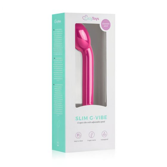 Easytoys Slim - vibrátor pro bod G (růžový)