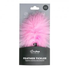   Easytoys Small Tickler Fetish Collection - hladítko z pravého peří (růžové)