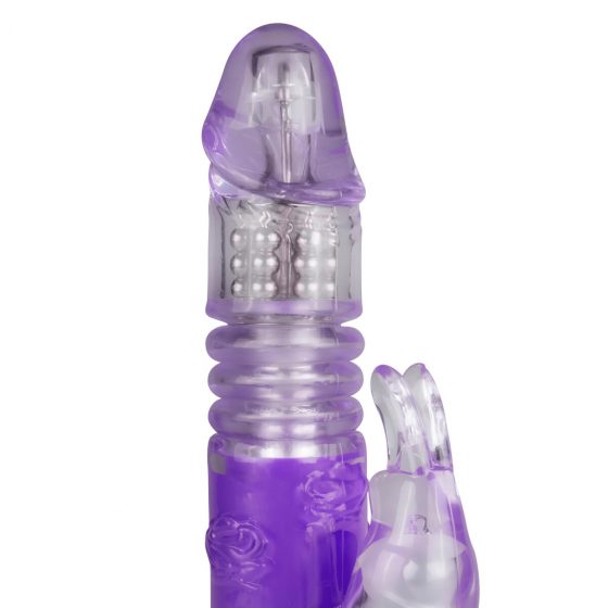 Easytoys Bunny - přírazový rotační vibrátor (fialový)