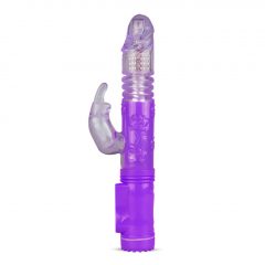   Easytoys - Zajíčkový vibrátor s králičím spinnerem (fialový-průsvitný)