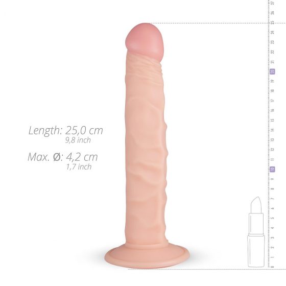 Real Fantasy Scott - realistické dildo s přísavkou (25cm) - tělová barva