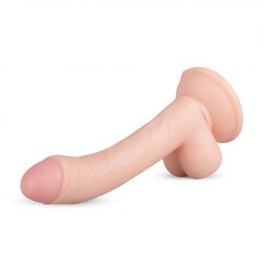   Real Fantasy Vince - dildo s varlaty a předkožkou - 19,5 cm (přírodní)