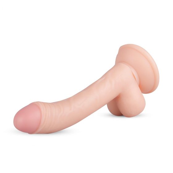 Real Fantasy Vince - dildo s varlaty a předkožkou - 19,5 cm (přírodní)