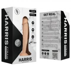   Real Fantasy Harris - připínací, realistické dildo (15,4 cm) - přírodní