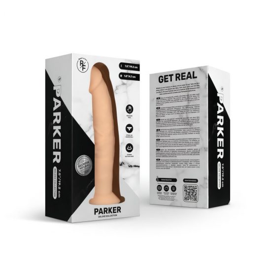 Real Fantasy Parker - připínací, realistické dildo (19,2 cm) - přírodní