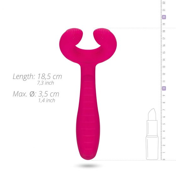 Easytoys Couple - dobíjecí, vodotěsný vibrátor (růžový)