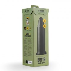 BUTTR 10 Punder - velké dildo se svorkami (černé)