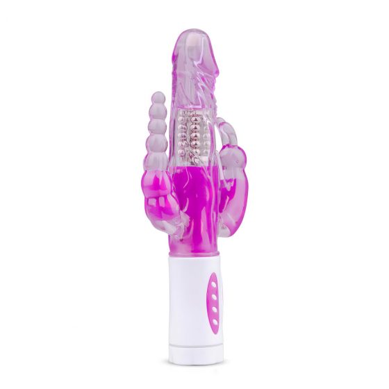 Easytoys Raving Rabbit - vibrátor se 3 hroty (růžový)