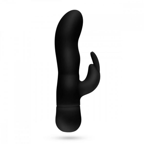 Easytoys Mad Rabbit - vibrátor na bod G s ramenem na klitoris (černý)