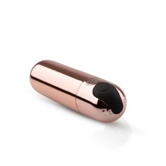   Rosy Gold Bullet - dobíjecí mini vibrátor s kuličkou (růžově zlatý)