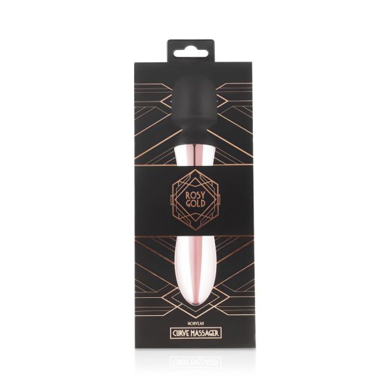 Rosy Gold Wand Curve - nabíjecí masážní vibrátor (rosegold)