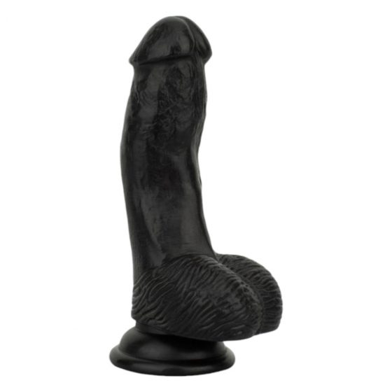 Easytoys - élethű herés dildó - 12 cm (fekete)