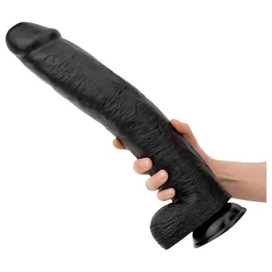 BUTTR Operace Dingo - obrovský realistický dildo - 43 cm (černý)