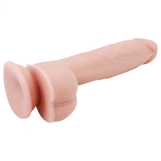 Mr. Dixx 7.6 - dildo na varlaty a přísavkou - přírodní (19,5 cm)