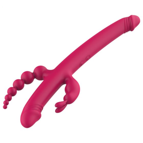 Dreamtoys Anywhere Pleasure Vibe - dobíjecí vibrátor se 4 hroty (růžový)