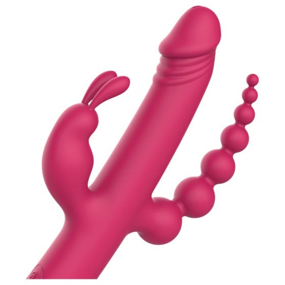 Dreamtoys Anywhere Pleasure Vibe - dobíjecí vibrátor se 4 hroty (růžový)