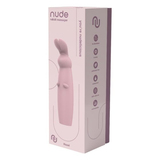 Nude Hazel - akkus nyuszis csiklóvibrátor (lila)