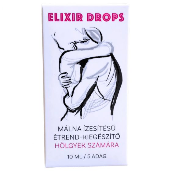 Elixír - výživový doplněk na rostlinné bázi, pro ženy (10 ml) - malina