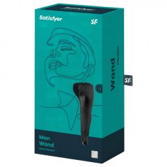   Satisfyer Men Wand - nabíjecí vodotěsný vibrátor na žalud (černý)