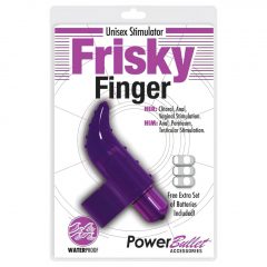 Frisky Finger - vodotěsný prstový vibrátor (fialový)