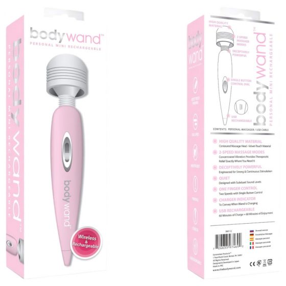 Bodywand - malý dobíjecí masážní vibrátor (růžový)