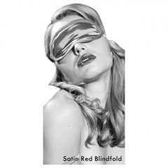   S & M Satin Red Blindfold - saténová maska ​​na oči (červená)