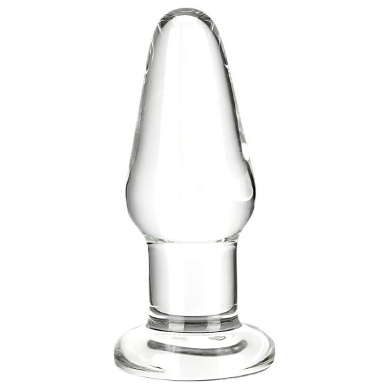 GLAS - klasické skleněné anální dildo 8,3cm