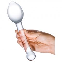   Gläs Glas Pure Indulgence Glass Anal Slider- skleněné dvojité anální dildo (průhledné)