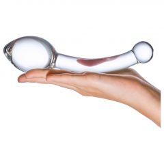   Gläs Glas Pure Indulgence Glass Anal Slider- skleněné dvojité anální dildo (průhledné)