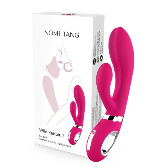 Nomi Tang Wild Rabbit 2 - dobíjecí vibrátor pro bod G s hůlkou (růžový)