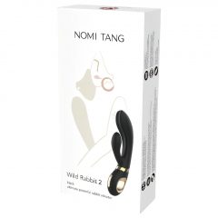   Nomi Tang Wild Rabbit 2 - dobíjecí vibrátor pro bod G s hůlkou (černý)