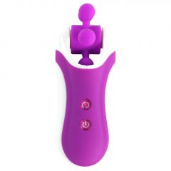   FEELZTOYS Clitella - nabíjecí rotační orální vibrátor (fialový)