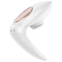   Satisfyer Pro 4 Couples - nabíjecí párový vibrátor a stimulátor klitorisu (bílý)