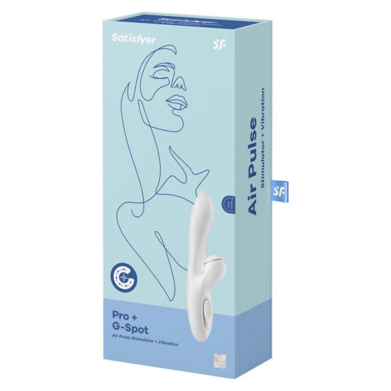 Satisfyer Pro+ G-spot - stimulátor klitorisu a vibrátor na bod G (bílý)