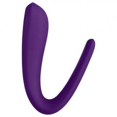   Satisfyer Double Classic - vodotěsný párový vibrátor (fialový)