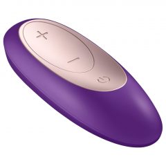   Satisfyer Double Plus Remote - nabíjecí, vodotěsný párový vibrátor na dálkové ovládání (fialový)