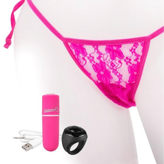 MySecret Screaming Panty - nabíjecí vibrační tanga (růžové) S-L