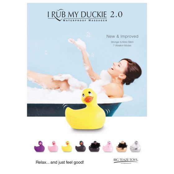 My Duckie Classic 2.0 - vibrátor na klitoris - hravá vodotěsná kačenka (růžová)