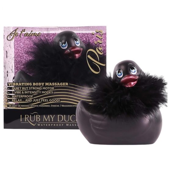 My Duckie Paris 2.0 - vibrátor na klitoris - hravá vodotěsná kačenka (černá)