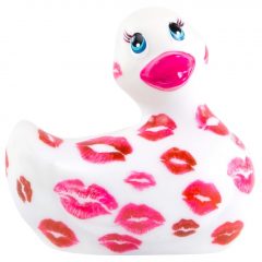   My Duckie Romance 2.0 - vodotěsný vibrační stimulátor klitorisu (bílý-růžový)