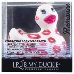   My Duckie Romance 2.0 - vodotěsný vibrační stimulátor klitorisu (bílý-růžový)