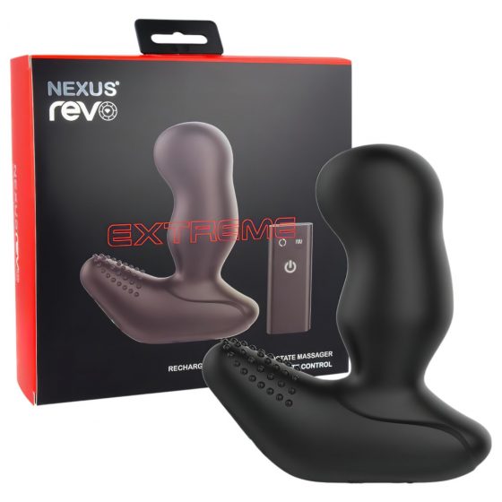 Nexus Revo Extreme - dobíjecí, rádiem řízený, rotační vibrátor na prostatu (černý)