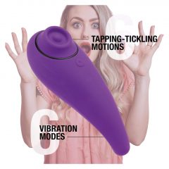   FEELZTOYS Femmegasm - dobíjecí, vodotěsný vaginální a klitorální vibrátor (fialový)