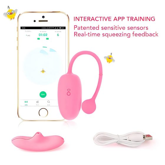 Magic Motion Kegel Coach - nabíjecí, inteligentní vibrační venušiné kuličky (růžové)