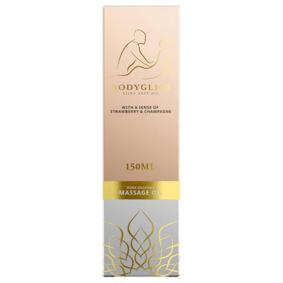 Bodygliss - masážní olej a lubrikant - jahoda (150ml)